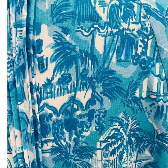 Lilly Pulitzer Blue White Embroidered Shift Dress Large - Picture 5 of 8